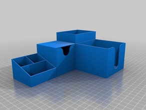 desk organizer - tray drawer pens post-its organization home office 3d print model - Mito3D