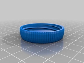 my customized container knurled lid 5 containers 3d print model - Mito3D