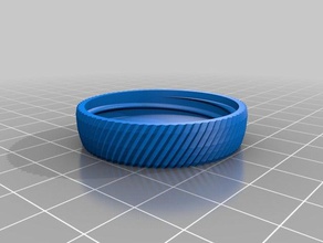 my customized container knurled lid 5 containers 3d print model - Mito3D