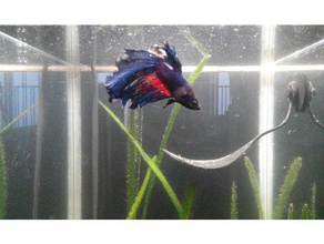 amaca a forma di foglia gli animali domestici l'acquario betta pesce serbatoio fighter acquario piattaforma resto siamese fighting fish splendir 3d print model - Mito3D