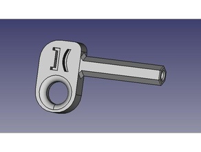jcdecaux advertising display key abri sleutel tools adbusting hex keys 3d print model - Mito3D