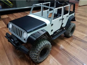 jeep rubicon trx4 r c araçlar jk traxxas 3d print model - Mito3D