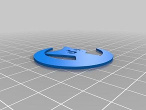 luna şablon işaretler ve logolar özelleştirilmiş 3d print model - Mito3D