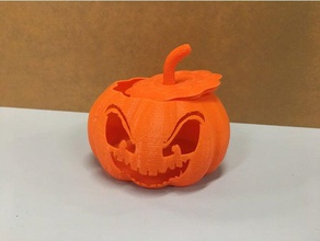 jack-o'-lantern decor halloween jack-o-lantern pumpkin tealight holder 3d print model - Mito3D