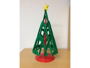 árvore de natal em partes distintas, completa decoração 3d print model - Mito3D