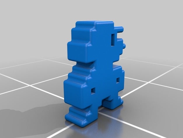 pixle mario modelleri 8bit 64 bros Süper super kardeşler 3D print model - Mito3D