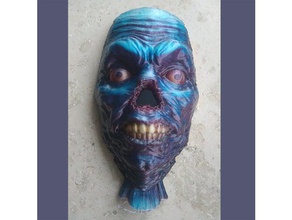 ghost face people creepy dead halloween horror old scary wrinkly zombie 3d print model - Mito3D