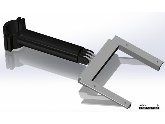 holder raspberry pi lcd display tool holders & boxes 3d printer case henrik koch mount table 3D print model - Mito3D