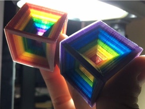 test cubes full color fdm printing 3d tests cmyk wow xyzprinting 3d print model - Mito3D