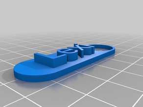 lexi llaveros personalizado 3d print model - Mito3D