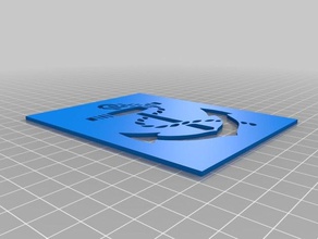 Anker Schablone Kunst-tools kundengebundene 3d print model - Mito3D