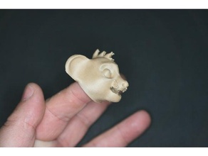 fingerspop simba les gadgets bricoloup le-roi-lion 3d print model - Mito3D