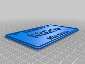 bike license plate my son toys & games customized 3d print model - Mito3D