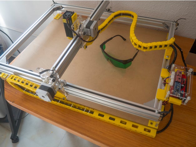 lazer kablo zincir yükseltin parçalar zinciri kesim kesici mejora yükseltme 3D print model - Mito3D
