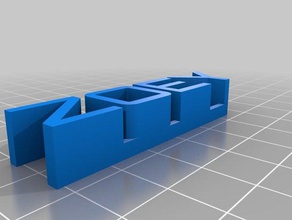 zoey nombre las esculturas personalizado 3d print model - Mito3D
