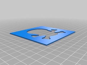 skelly boi estêncil ferramentas de arte personalizado 3d print model - Mito3D