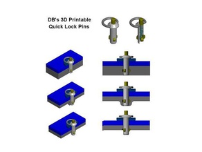 db's quick lock pin tools locking release 3d print model - Mito3D