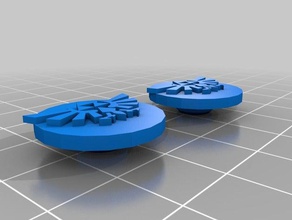 triforce fidget caps brinquedo & acessórios para jogos 3d print model - Mito3D