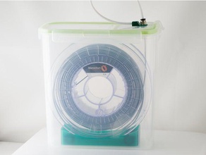 airtight filament container 3d printer accessories storage spool holder 3d print model - Mito3D