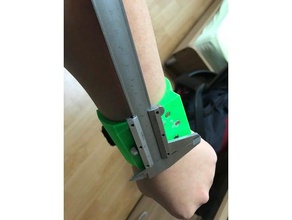 magnetic bracelet metal tools hand bracelets holder simple tool wearable 3d print model - Mito3D