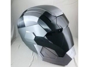 iron patriot helmet 3d printing costumechallenge2017 3d print model - Mito3D