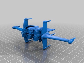 dragón krayt juegos en miniatura estrella feo guerras x-wing 3d print model - Mito3D