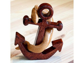 anchor eel decor model wood filament 3d print model - Mito3D