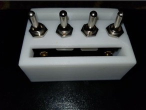 toggle switch mounts 2 4 diy 3d print model - Mito3D