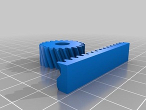 benim zahnstange mıt ritzel vites dişlisi raf özelleştirilmiş parçalar 3d print model - Mito3D