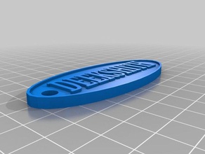 deekshith - ovale clé de l'échantillon 3d print model - Mito3D