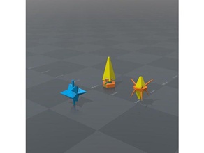 x-wing - campo de minas variación la mina fichas juegos xwing miniaturas 3d print model - Mito3D