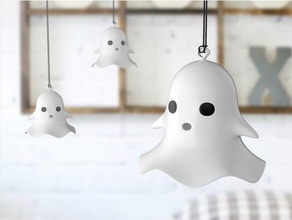 halloween ghost decoration decor character creature happy lampshade 3d print model - Mito3D