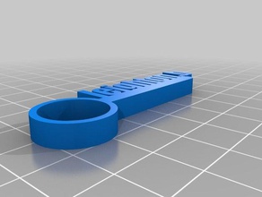 il mio personalizzato targhetta bar i portachiavi su misura 3d print model - Mito3D