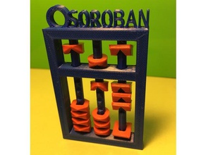 Tasche soroban 3d-drucken abacus Bildung fidget keychain lernen math 3d print model - Mito3D