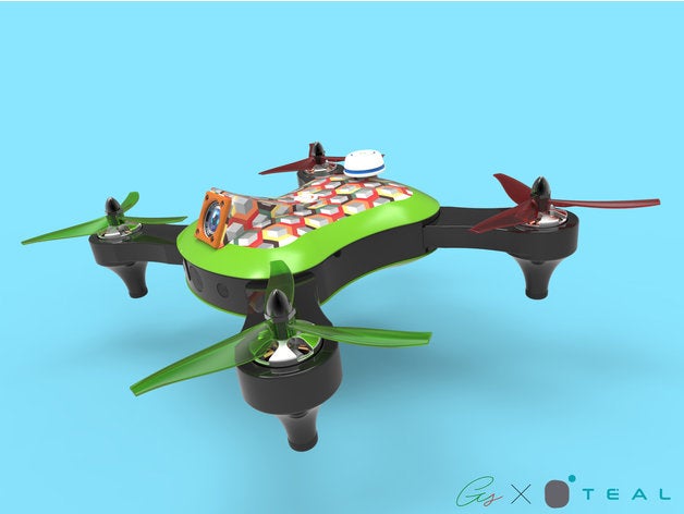 teal sport di copertura hobby la fotocamera drone fpv tealdronechallenge 3D print model - Mito3D