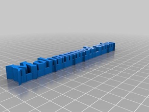 meine angepasste 3d-Typenschild Skulpturen kundengebundene 3d print model - Mito3D