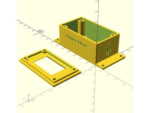 projet électronique de la boîte l'électronique boite cas personnalisables personnalisé customizer du boîtier electronique le écran lcd openscad scad 3D print model - Mito3D