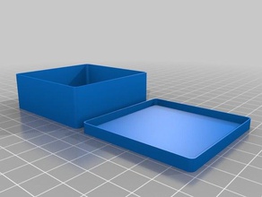 paramétrico caixa superior-50x50x20 organização personalizado 3d print model - Mito3D