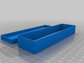 parametric rounded box-150x40x20 containers customized 3d print model - Mito3D