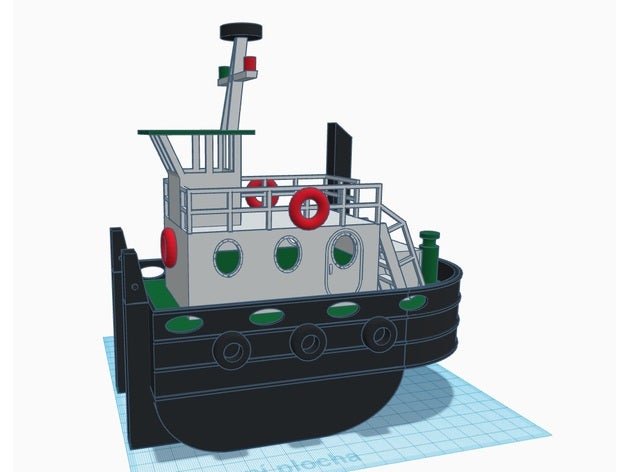 springer tug boat r c vehicles scale model ship tugboat 3D print model - Mito3D