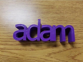 adam L'impression 3d nom 3d print model - Mito3D