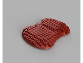 teal sport plastic brick cover r c vehicles drone lego compatible tealdronechallenge 3d print model - Mito3D
