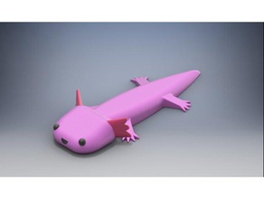cute axolotl model animals animal 3d print model - Mito3D