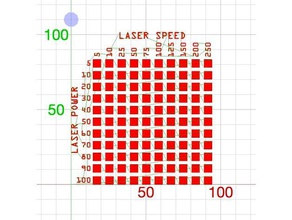 la puissance du test de vitesse au laser à l'aide laserweb4 les machines-outils lasercut laserweb 3d print model - Mito3D