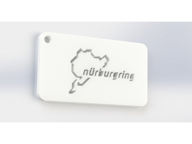 nurburgring llavero llaveros 3D print model - Mito3D