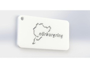 nurburgring trousseau de clés porte-clés 3d print model - Mito3D