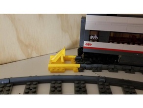 lego nous de style pare-chocs la piste L'impression 3d train 3d print model - Mito3D