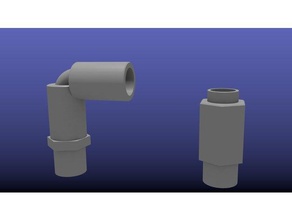 ghostbusters proton pack legris elbows props 3d print model - Mito3D