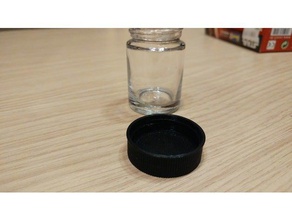 modelador de la pintura jarra tornillo tapa 35 mm las piezas repuesto el tapón botella cap del frasco rosca 3d print model - Mito3D