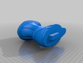 halo tipo-1 spada di energia maniglia La stampa 3d 3d print model - Mito3D